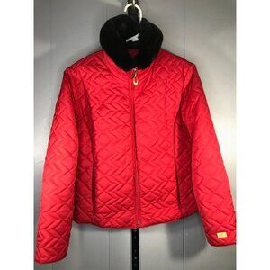 Obermeyer Women's Zermatt Red Quilted Winter Insulated Ski Jacket Size 4